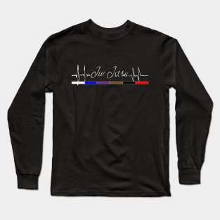 Jiu Jitsu Heartbeat Long Sleeve T-Shirt